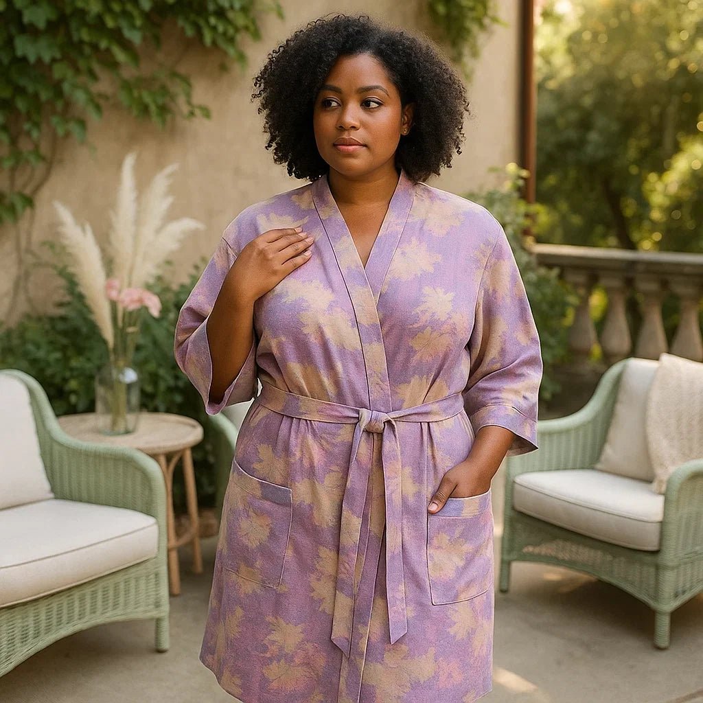 Kimono SereniLoom – Algodón Transpirable y Elegancia Natural - VyFlair