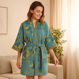 Bata Encanto de Palo de Rosa – Algodón de Lujo Atemporal - VyFlair