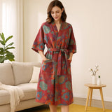 Bata Encanto de Palo de Rosa – Algodón de Lujo Atemporal - VyFlair