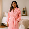 Bata de Algodón Waffle SereniLuxe – Lujo y Confort - VyFlair