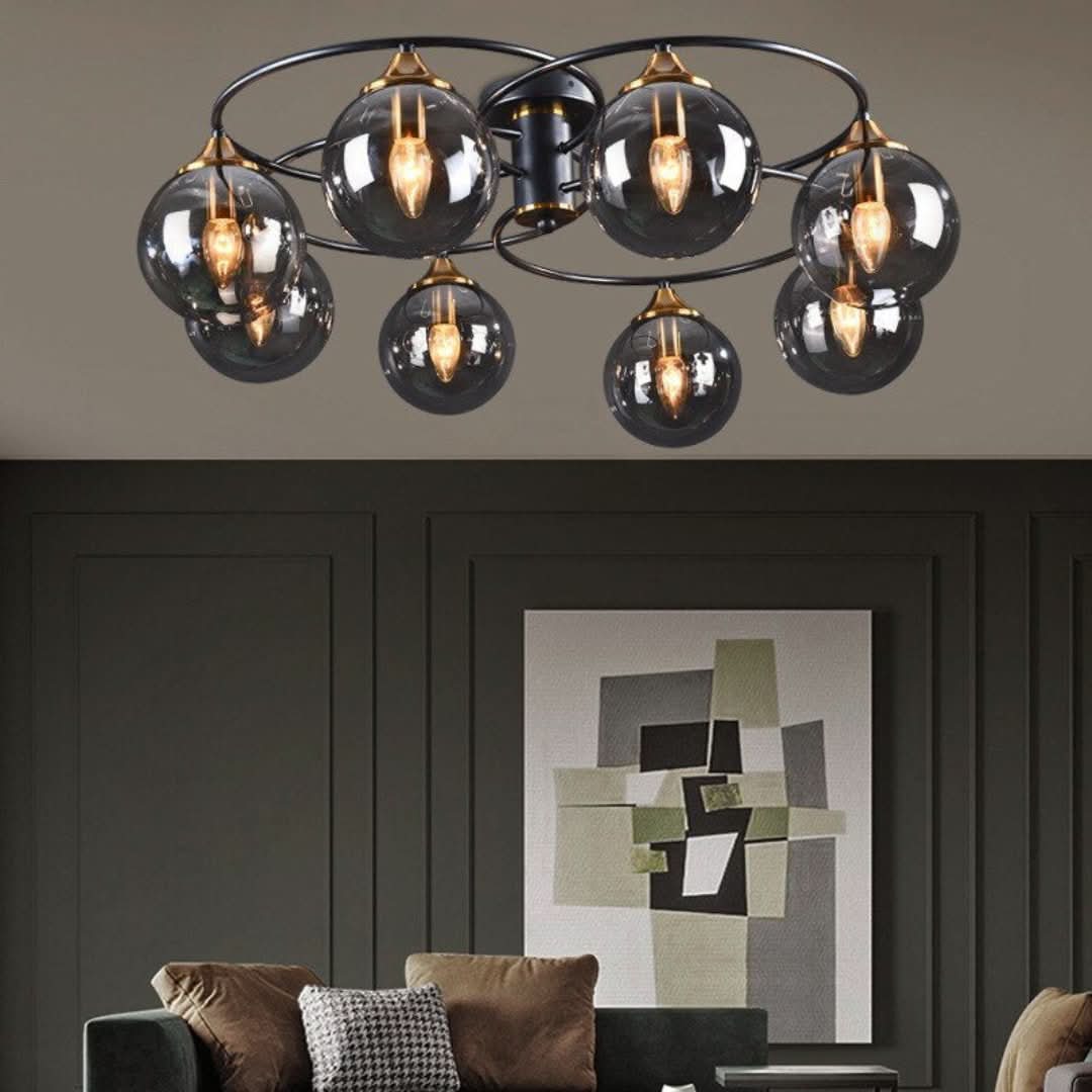 Lámpara de techo LED redonda de Valentina Vintage-ceiling lamps-VyFlair