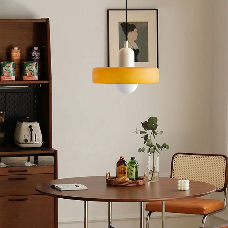 Lámpara colgante Bauhaus | Vidrio de color-Wall lamps & Ceiling lamps-VyFlair