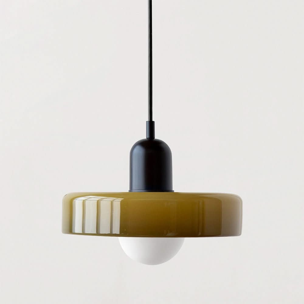 Lámpara colgante Bauhaus | Vidrio de color-Wall lamps & Ceiling lamps-VyFlair