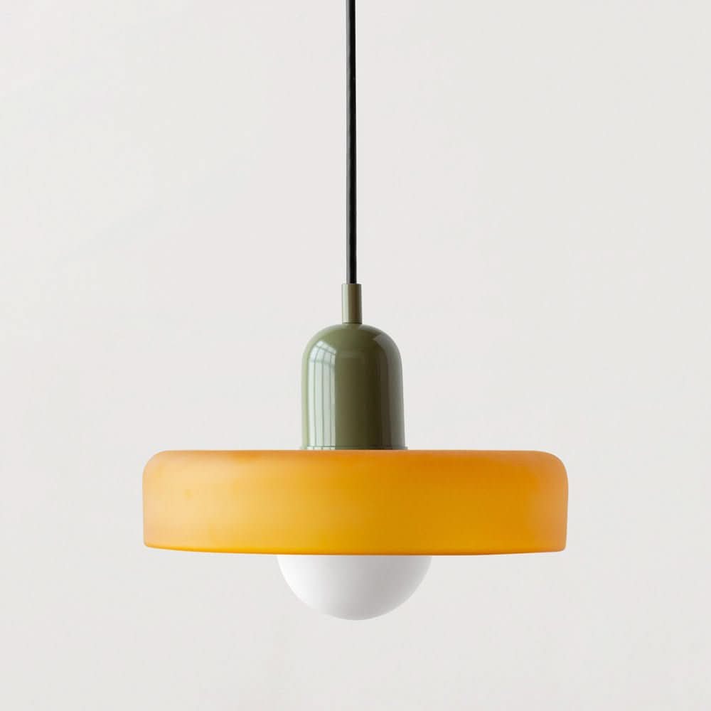 Lámpara colgante Bauhaus | Vidrio de color-Wall lamps & Ceiling lamps-VyFlair