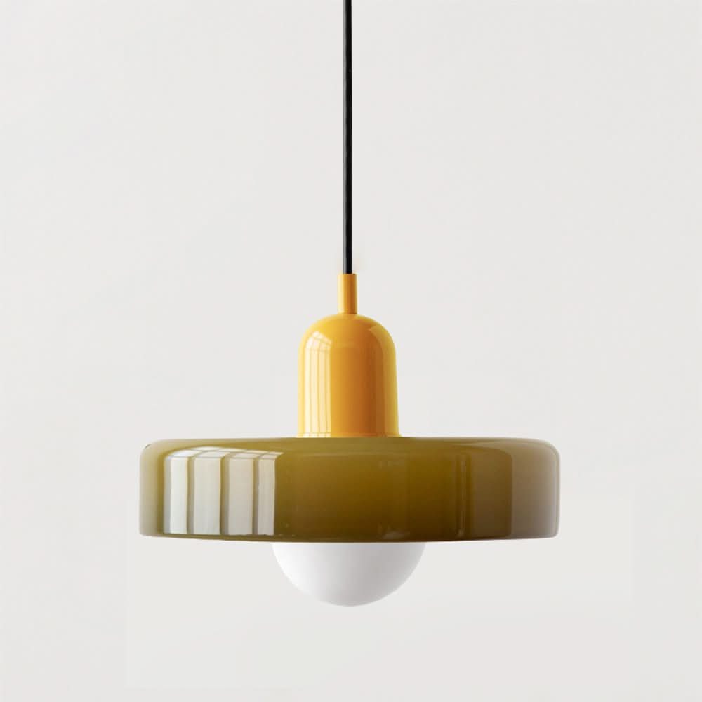 Lámpara colgante Bauhaus | Vidrio de color-Wall lamps & Ceiling lamps-VyFlair