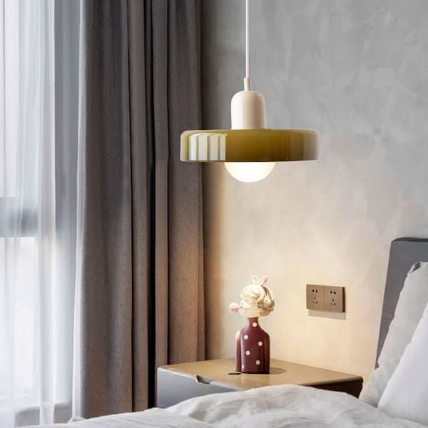 Lámpara colgante Bauhaus | Vidrio de color-Wall lamps & Ceiling lamps-VyFlair
