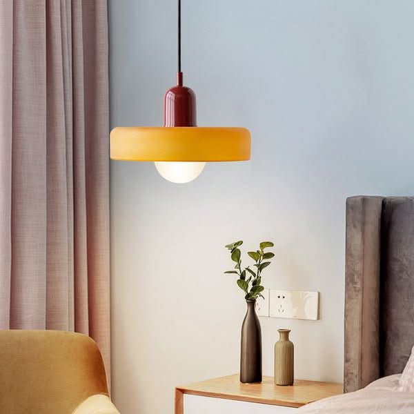 Lámpara colgante Bauhaus | Vidrio de color-Wall lamps & Ceiling lamps-VyFlair