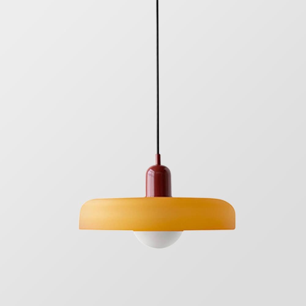 Lámpara colgante Bauhaus | Vidrio de color-Wall lamps & Ceiling lamps-VyFlair