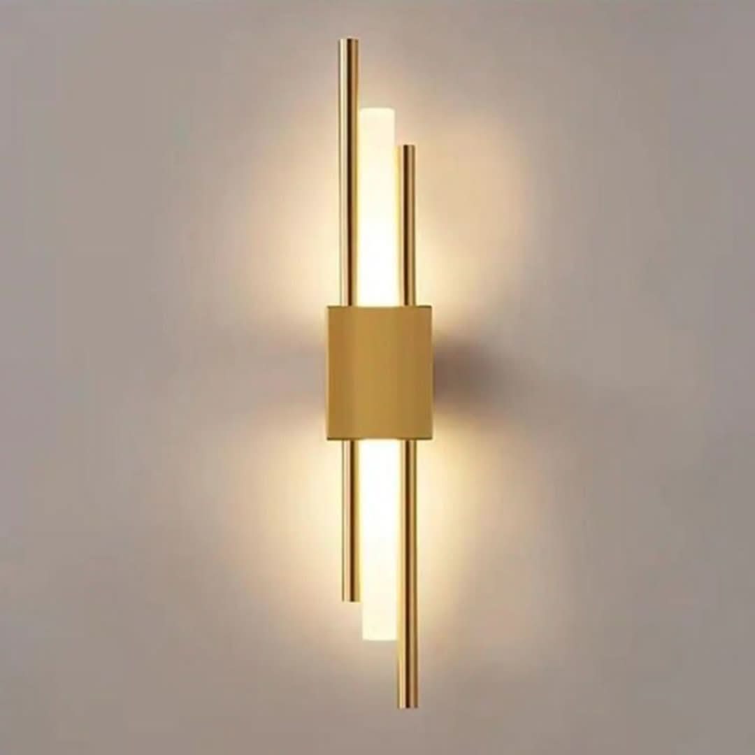 Luminart - Lámpara de pared LED negra/dorada con elegante para el dormitorio-Wall light-VyFlair