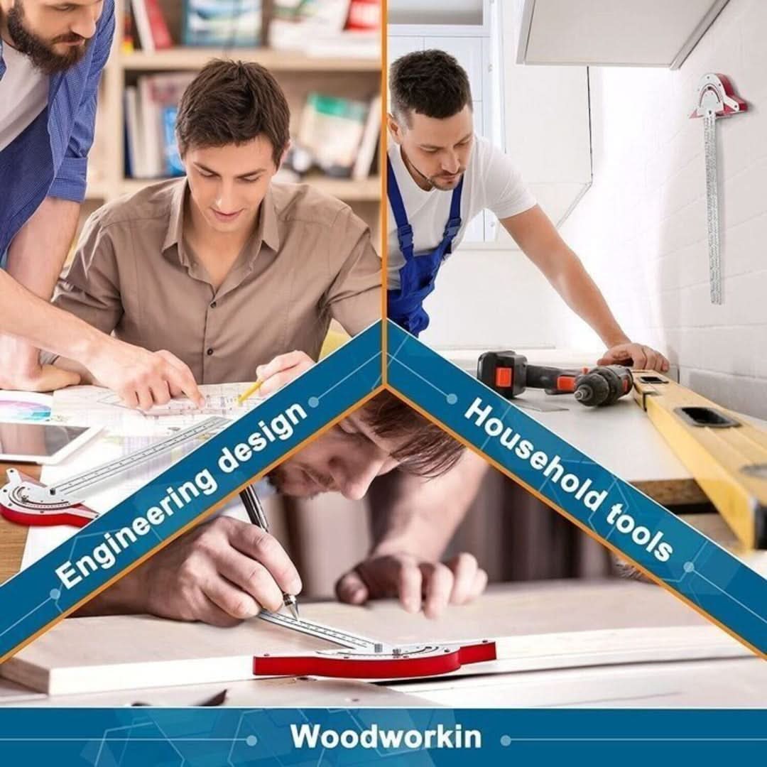 Regla de marcado de precisión - Herramienta de medición de scriber-Measuring Tool-VyFlair