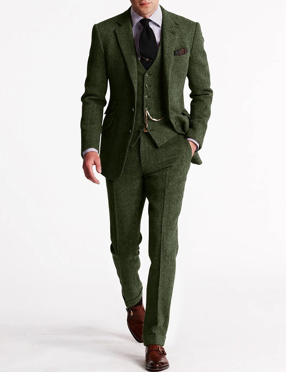 Traje Retro Vintage Hombre 3 Piezas - VyFlair