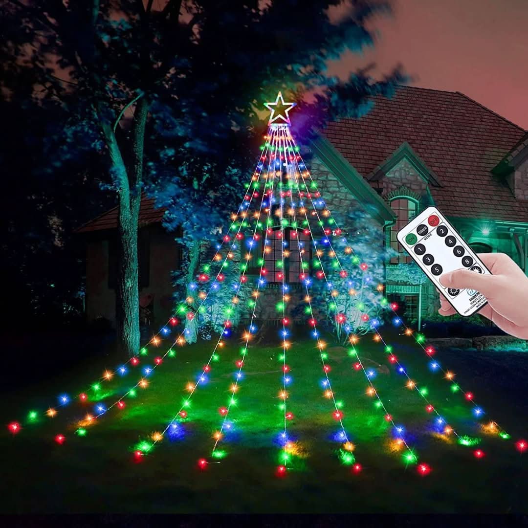 Espectáculo de luces LED de árbol de Navidad al aire libre-christmas decor-VyFlair