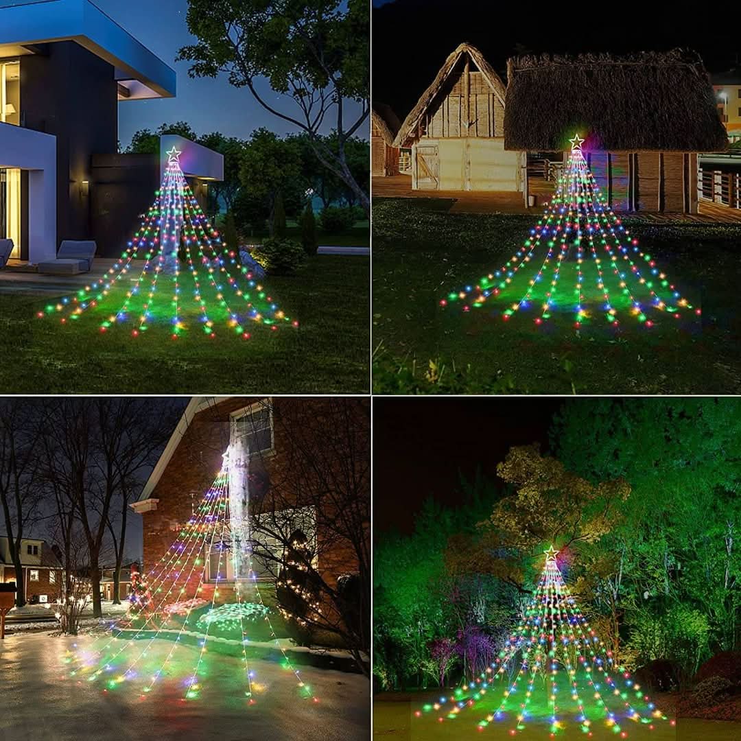 Espectáculo de luces LED de árbol de Navidad al aire libre-christmas decor-VyFlair