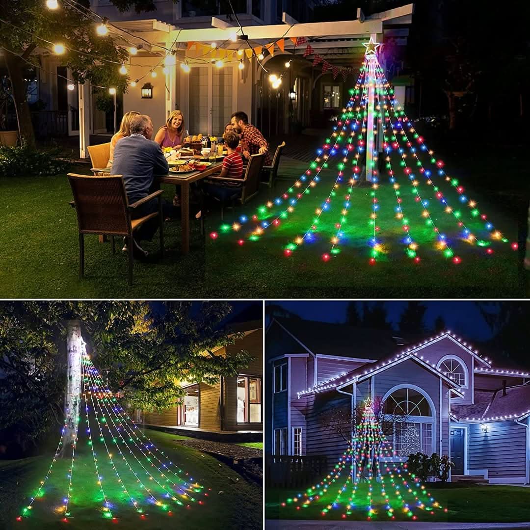 Espectáculo de luces LED de árbol de Navidad al aire libre-christmas decor-VyFlair