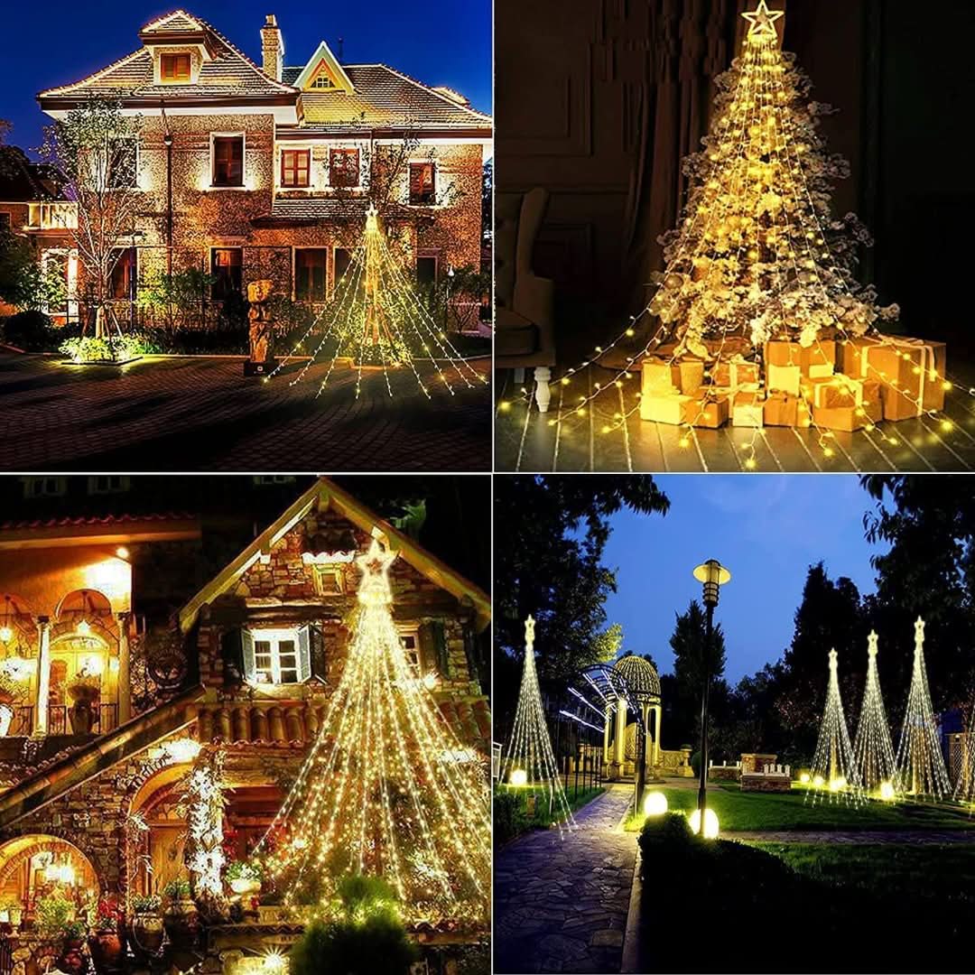 Espectáculo de luces LED de árbol de Navidad al aire libre-christmas decor-VyFlair