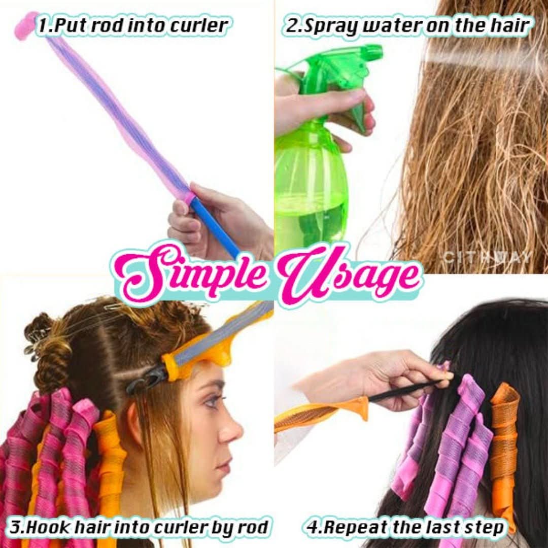 Cithway ™ | Rodón sin calor para el éxito del cabello rizado-Curler-VyFlair