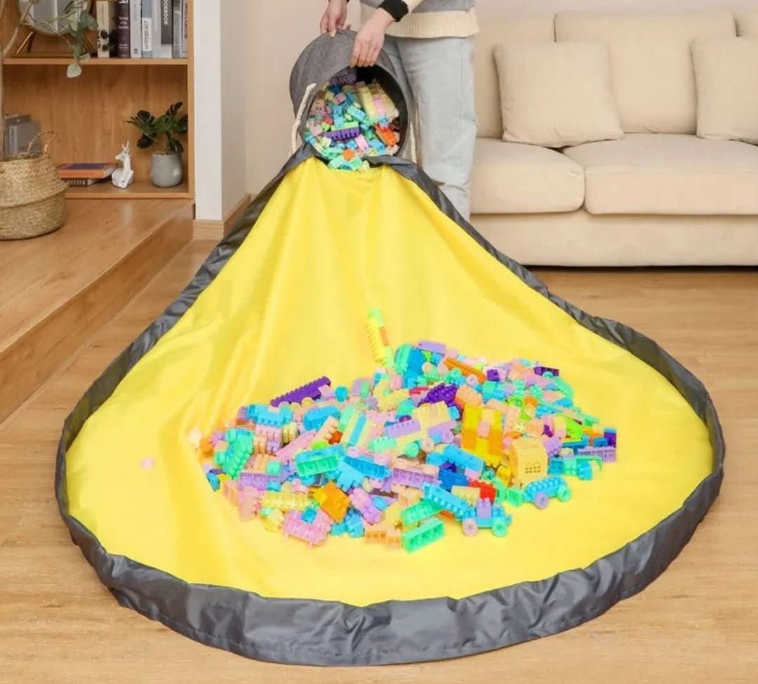 Alfombra transparente | Caja de almacenamiento de juguetes + tapete-Baby & Toddler Toys-VyFlair