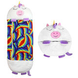 Cojín de Abrazo Infantil con Saco de Dormir de Peluche - VyFlair
