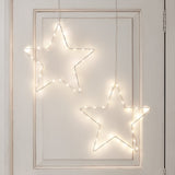 Luz de Ventana Estrella LED – Decoración Navideña con Brillo Blanco Cálido