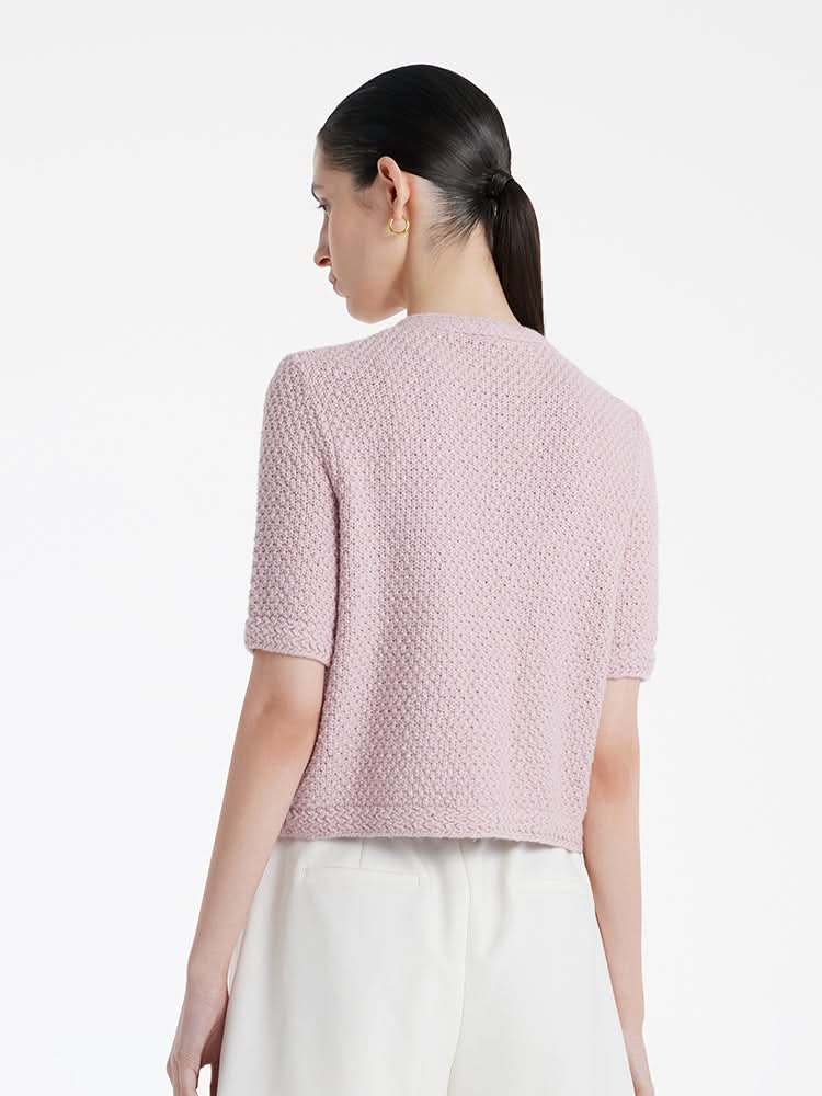Cárdigan de punto - Trabajo abierto-Cardigan-VyFlair