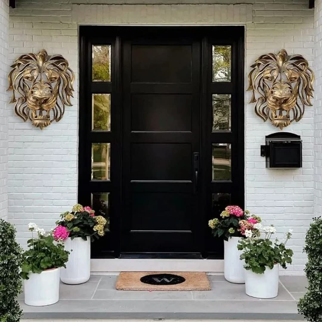 Estatua del león del oro: el poder y la elegancia se fusionaron-decor-VyFlair