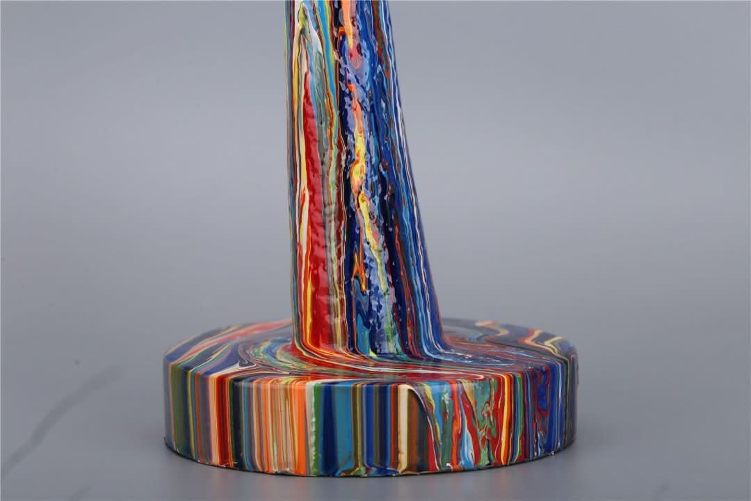 Vibrant Visisage - Estatua de cara colorida-decor-VyFlair