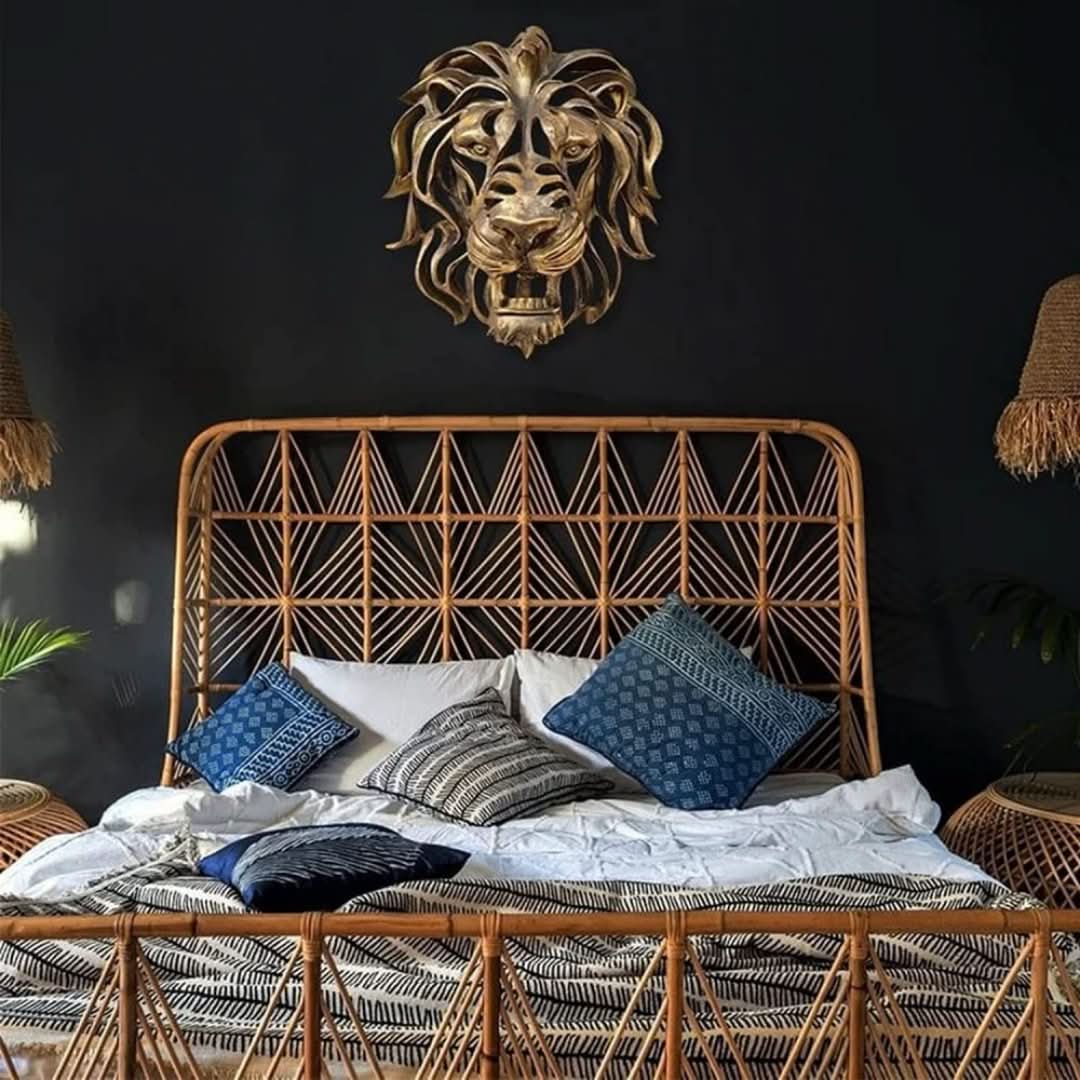 Estatua del león del oro: el poder y la elegancia se fusionaron-decor-VyFlair