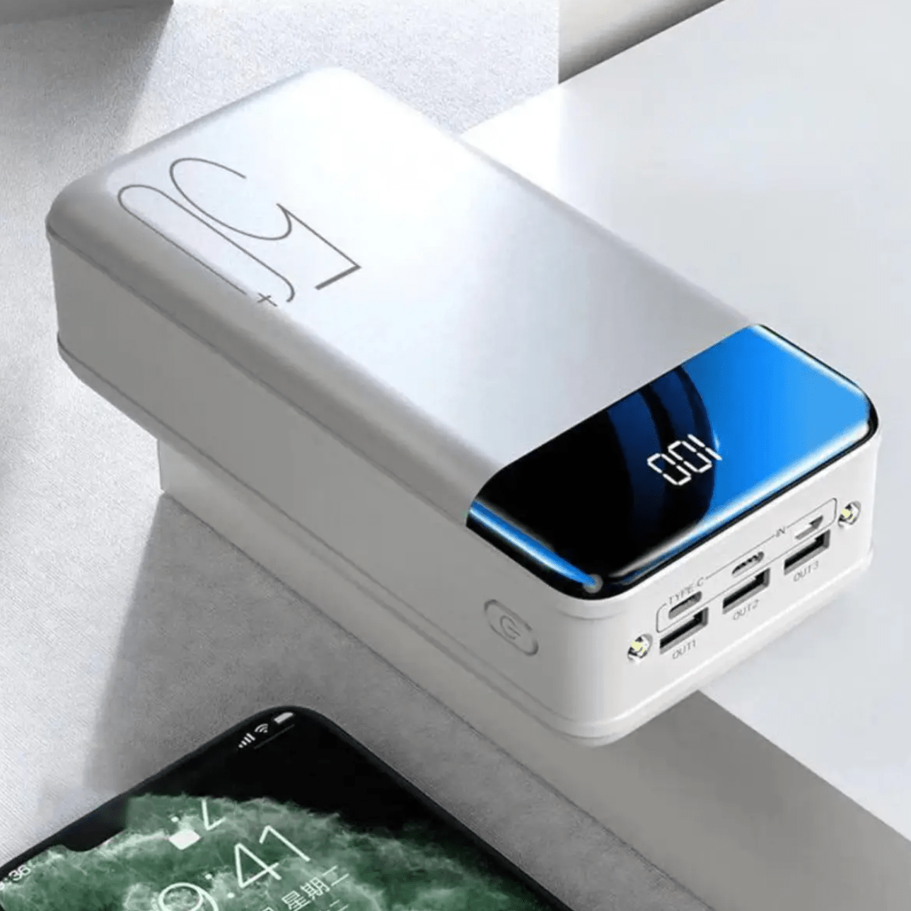 Banco de Energía de Ultra-Alta Capacidad de 100,000mAh con Carga Súper Rápida – Cargador Portátil para Teléfonos, Tabletas y Laptops