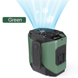 Ventilador de Cintura Portátil - Batería Externa - Linterna Integrada
