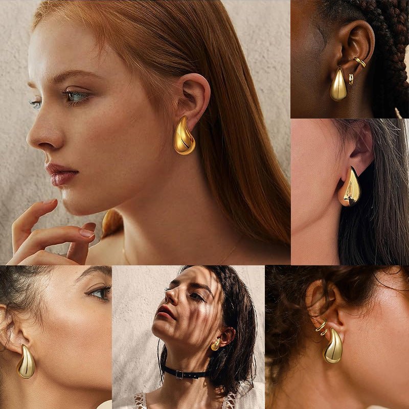 SparkleAura – Pendientes Gota con Cristal Brillante Elegante - VyFlair