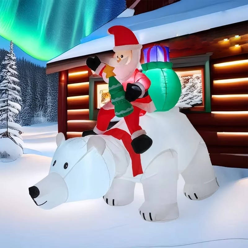 Decoraciones Navideñas de Santa para Exterior