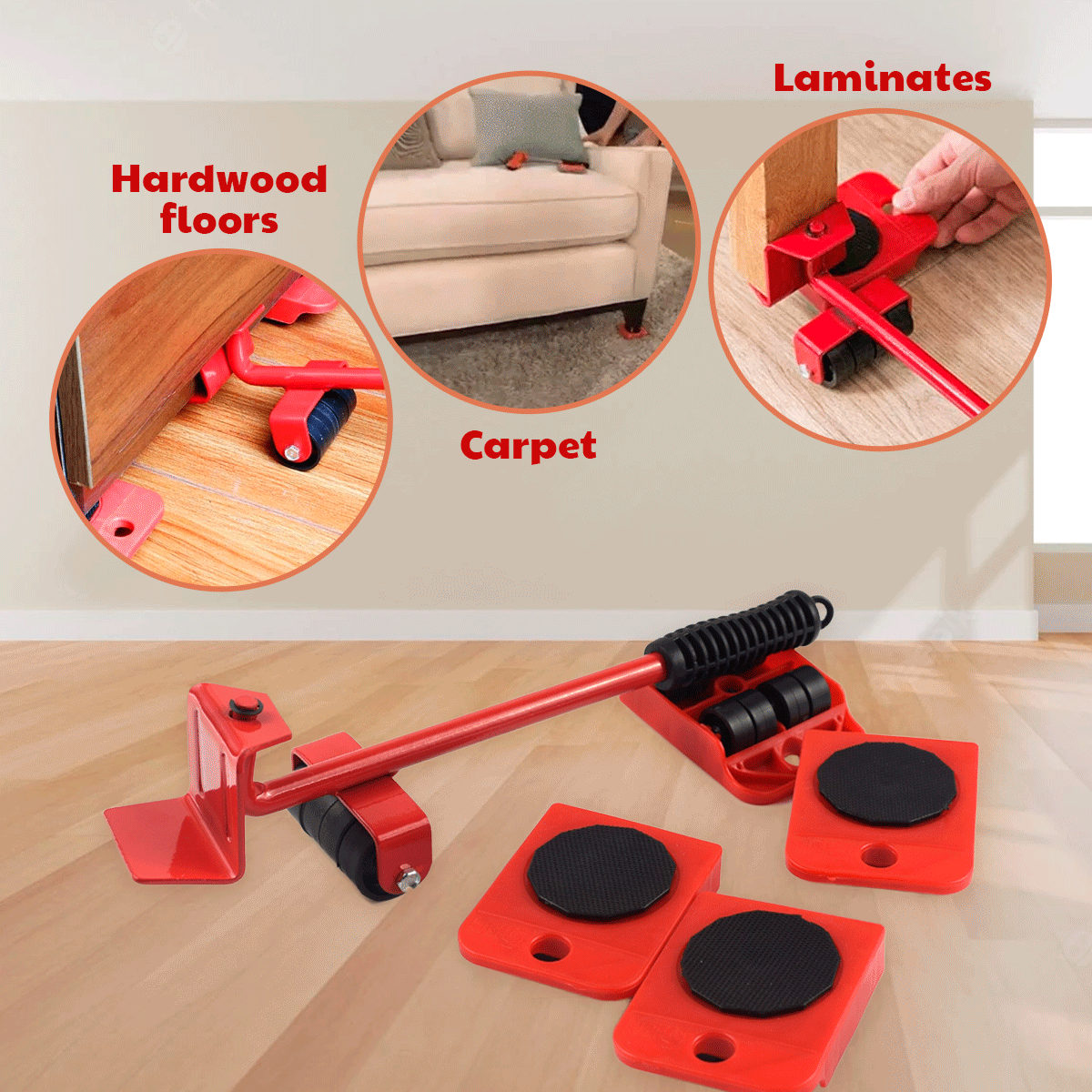 Bundle de rueda - Transporte de muebles pesados-Haus und Garten-VyFlair