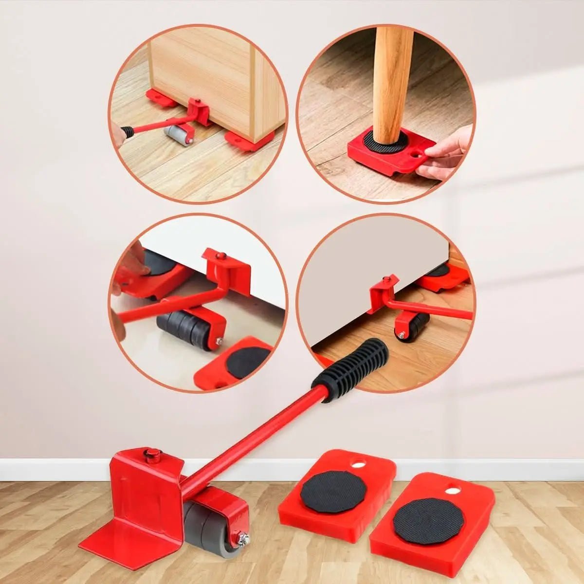 Kit Ruedas para Mover Muebles Pesados 300kg