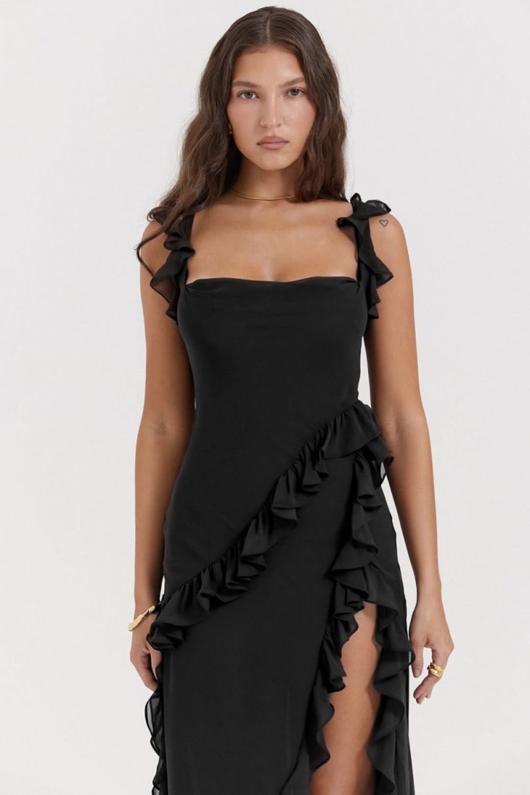 Elegante vestido largo-Long Dress-VyFlair