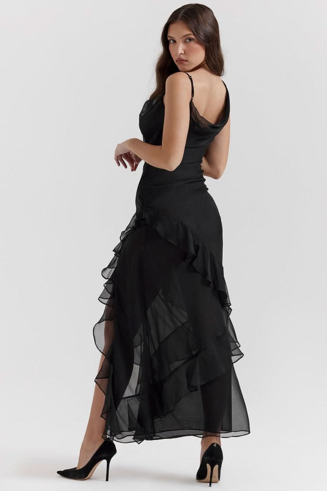 Elegante vestido largo-Long Dress-VyFlair