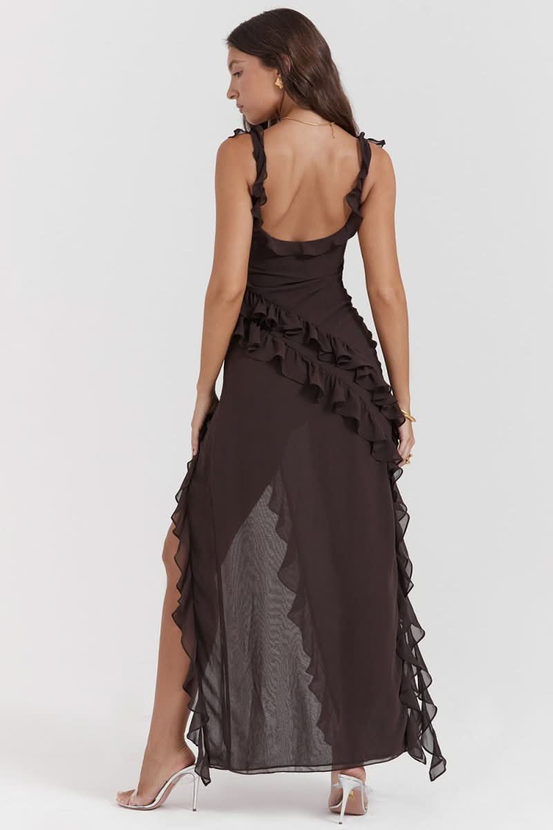 Elegante vestido largo-Long Dress-VyFlair