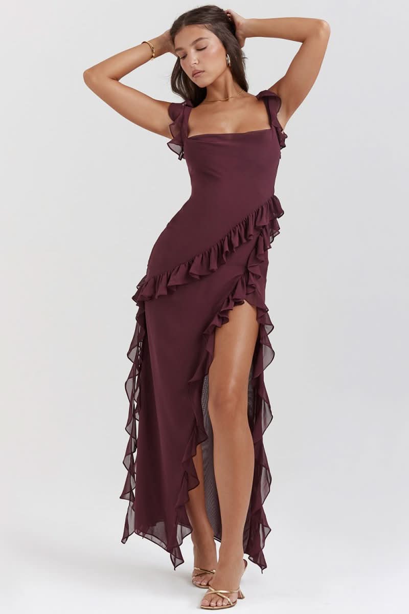 Elegante vestido largo-Long Dress-VyFlair