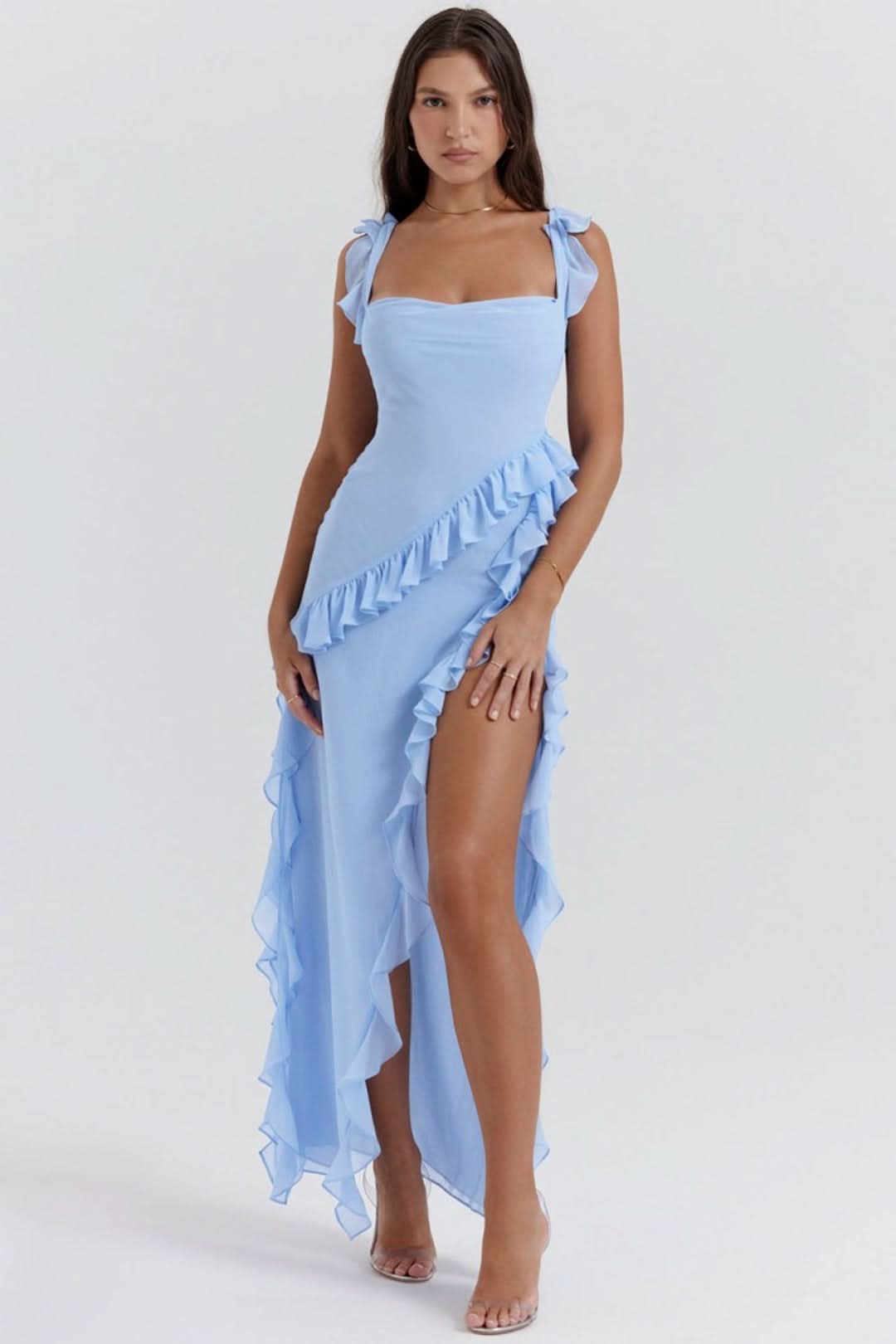Elegante vestido largo-Long Dress-VyFlair