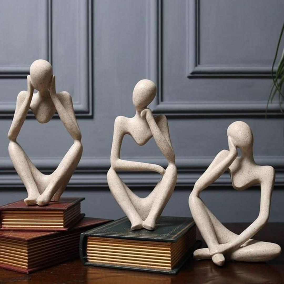 El pensador - escultura de arte figurativo-decor-VyFlair