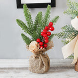 Mini Árboles de Navidad para Mesa – Set Decorativo de 3 Piezas