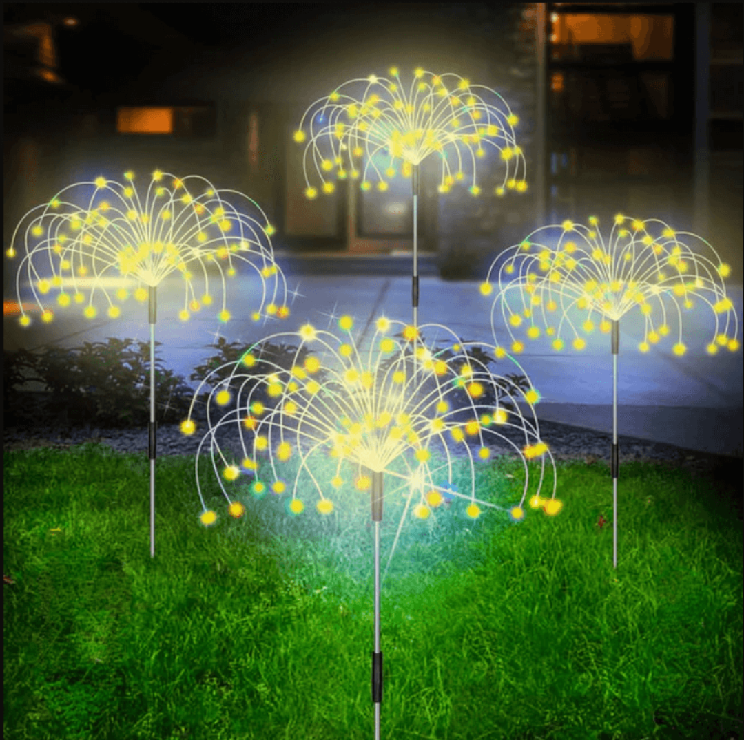 Luces de jardín de fuegos artificiales LED solar-solar garden light-VyFlair
