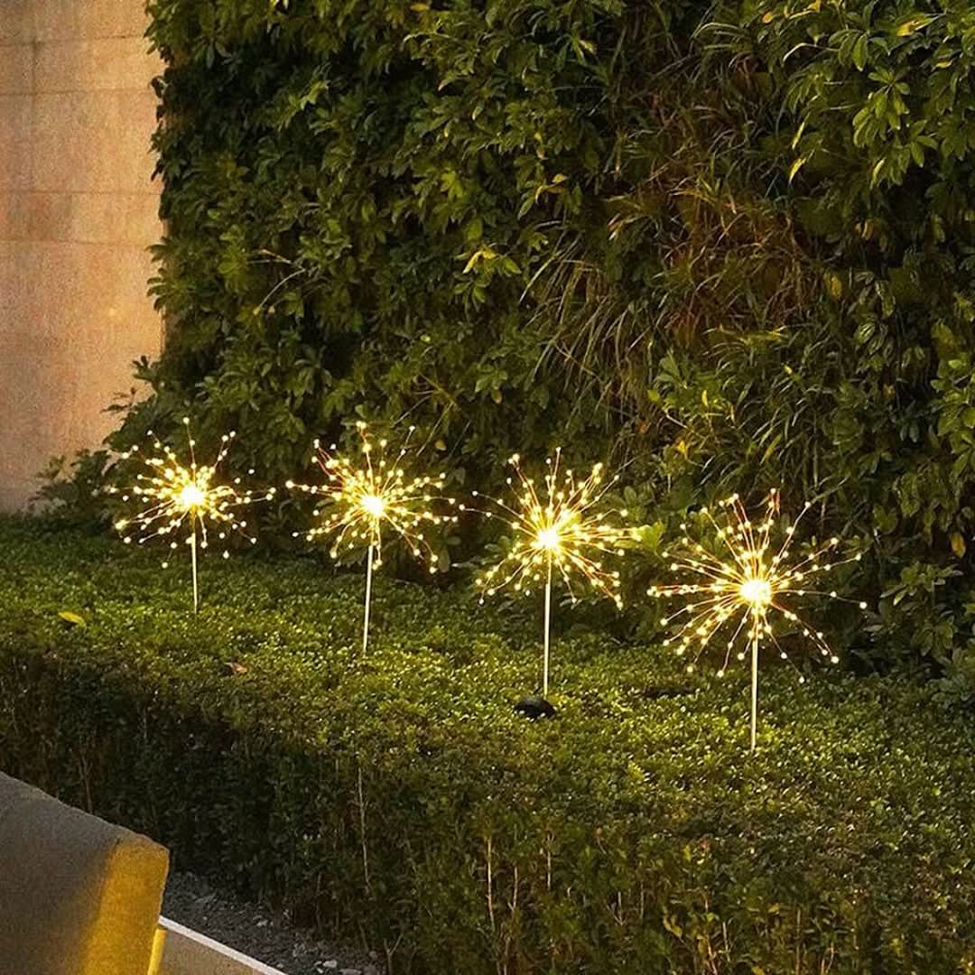 Luces de jardín de fuegos artificiales LED solar-solar garden light-VyFlair