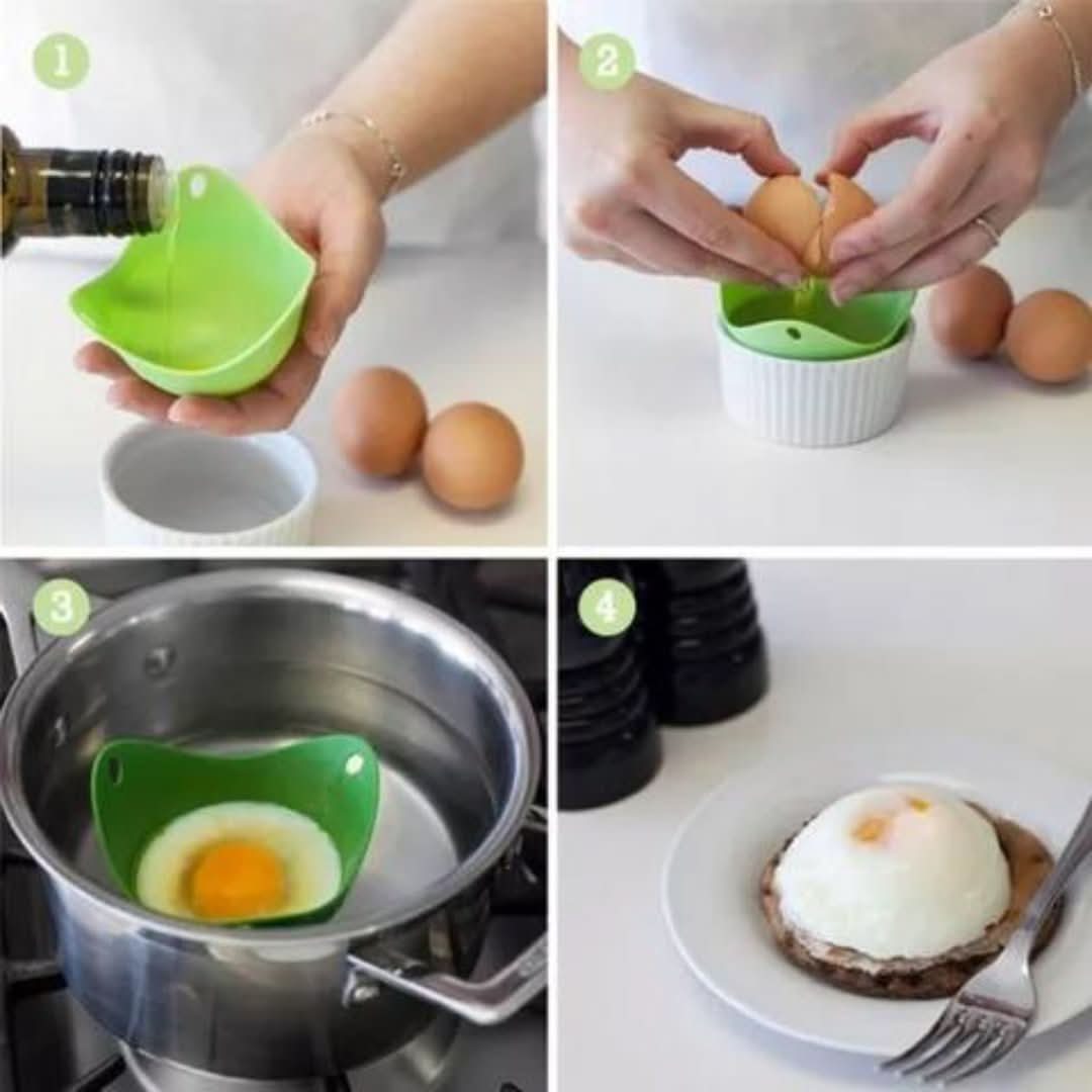 Eggboiler - juego de 4 plantillas de huevo fáciles-egg molder-VyFlair