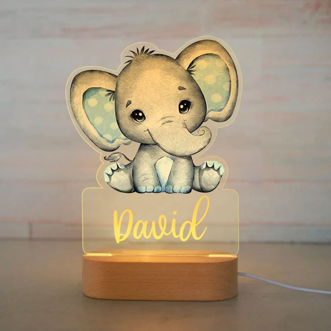 Luz nocturna colorida personalizada | Animales-Lamps-VyFlair