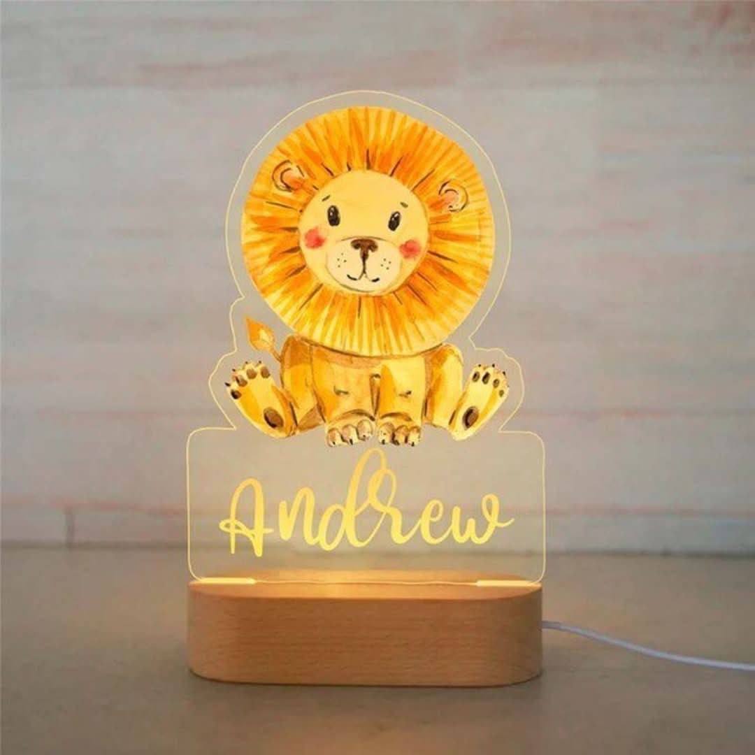 Luz nocturna colorida personalizada | Animales-Lamps-VyFlair