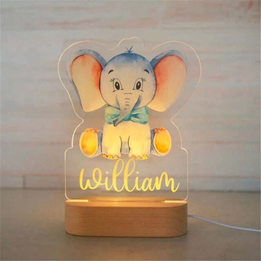Luz nocturna colorida personalizada | Animales-Lamps-VyFlair