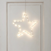Luz de Ventana Estrella LED – Decoración Navideña con Brillo Blanco Cálido