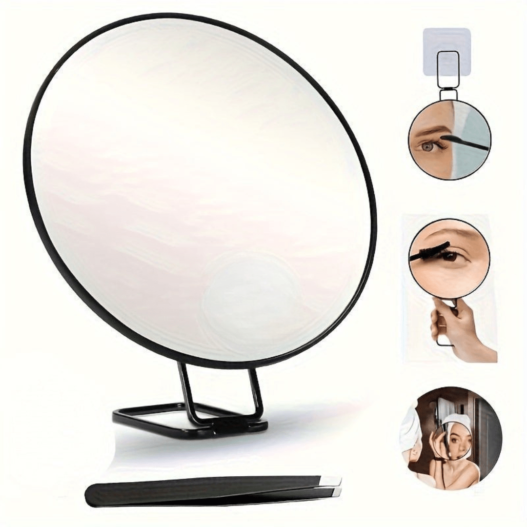Espejo de Maquillaje con Aumento 30x y Soporte Ajustable - VyFlair