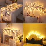 Lámpara de Pared LED Ramas de Sauce – Iluminación Decorativa con Alimentación USB