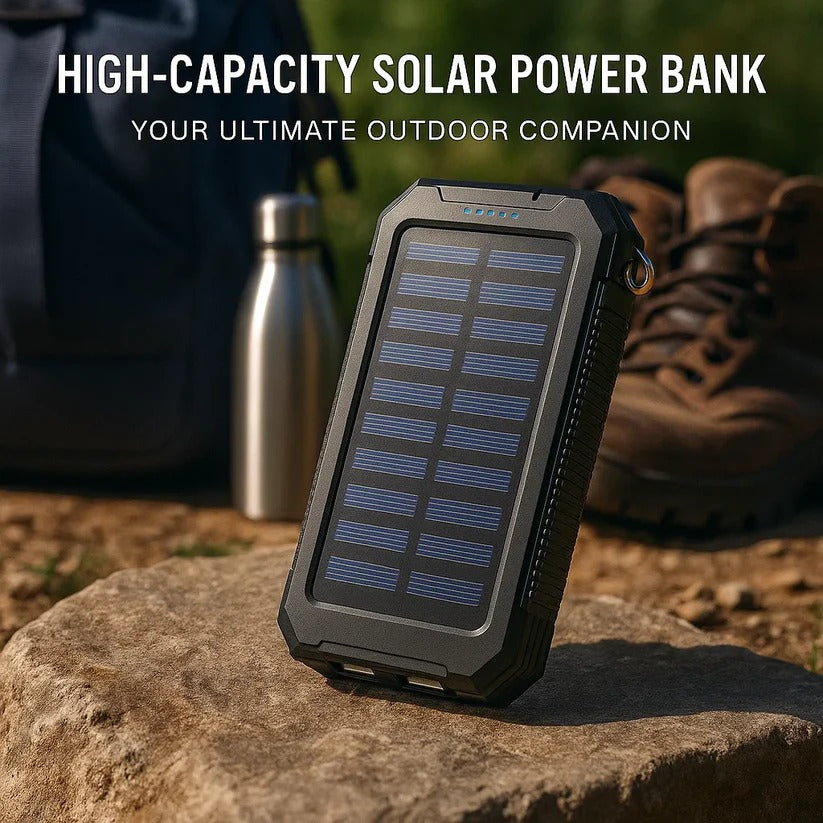 Batería Solar 500000mAh - Impermeable y Potente